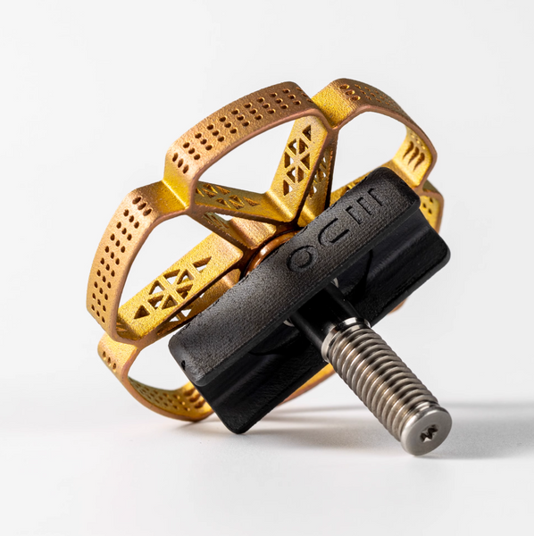 3DO 3D-Printed Titanium Hinge Clamp Knob for Brompton T Line | 34g/Pair | by HEXATI