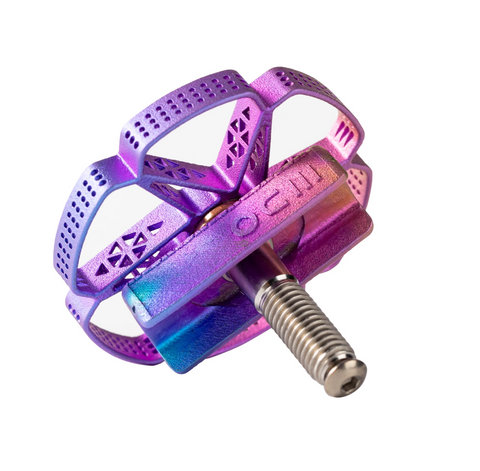 3DO 3D-Printed Titanium Hinge Clamp Knob for Brompton T Line | 34g/Pair | by HEXATI