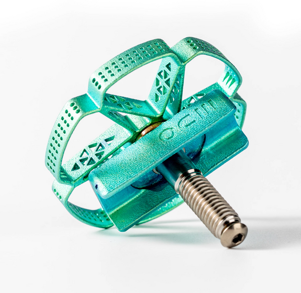 3DO 3D-Printed Titanium Hinge Clamp Knob for Brompton T Line | 34g/Pair | by HEXATI