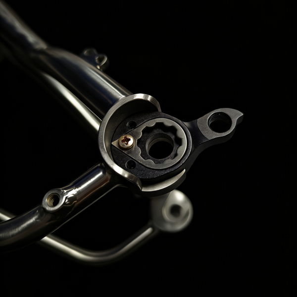 3D Printed Titanium Fork & Triangle for Brompton T Line