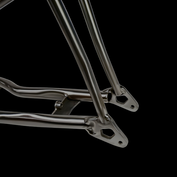 3D Printed Titanium Fork & Triangle for Brompton T Line