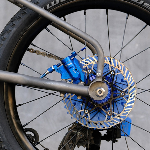 3D Printed Titanium Fork & Triangle for Brompton T Line