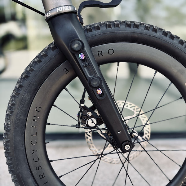 titanium 3D print fork for T line brompton