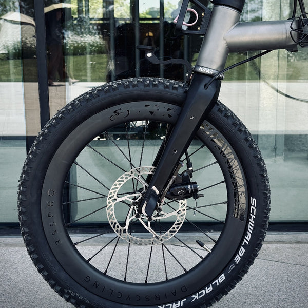 Brompton Bicycle T Line Titanium 3D print Fork with flat disc mount 18x2.0
