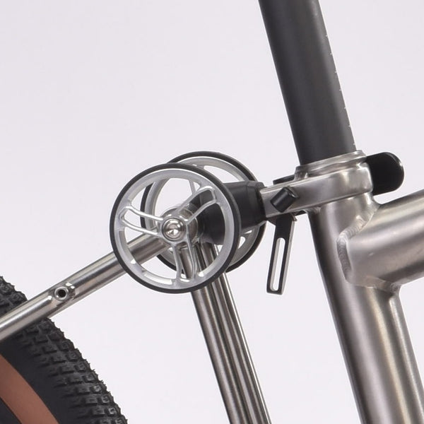 70mm Easy Wheels for Brompton – Premium CNC Aluminum Roller Wheels with Titanium Bolts, 73g/pair – The H&H-Style Upgrade You’ve Been Looking For