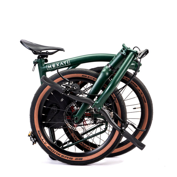 HEXATI T20 ELite – 9.4kg Full‑Aero Titanium Tri‑Fold 20″ Gravel Bike | SRAM Rival AXS 12‑Speed Electronic, Thru‑Axles, Maxxis 20×1.9″ Tires – Ultimate Brompton G Line Alternative
