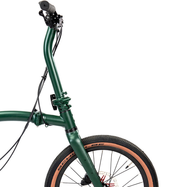 HEXATI T20 ELite – 9.4kg Full‑Aero Titanium Tri‑Fold 20″ Gravel Bike | SRAM Rival AXS 12‑Speed Electronic, Thru‑Axles, Maxxis 20×1.9″ Tires – Ultimate Brompton G Line Alternative