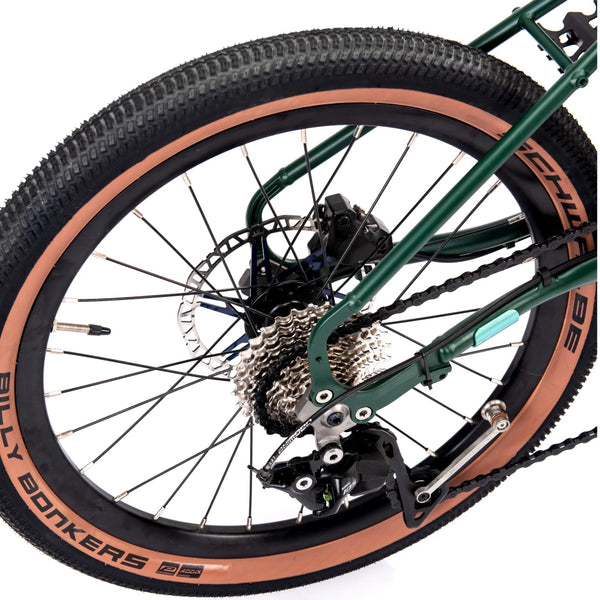 HEXATI T20 ELite – 9.4kg Full‑Aero Titanium Tri‑Fold 20″ Gravel Bike | SRAM Rival AXS 12‑Speed Electronic, Thru‑Axles, Maxxis 20×1.9″ Tires – Ultimate Brompton G Line Alternative