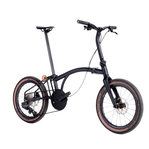 HEXATI T20 ELite – 9.4kg Full‑Aero Titanium Tri‑Fold 20″ Gravel Bike | SRAM Rival AXS 12‑Speed Electronic, Thru‑Axles, Maxxis 20×1.9″ Tires – Ultimate Brompton G Line Alternative