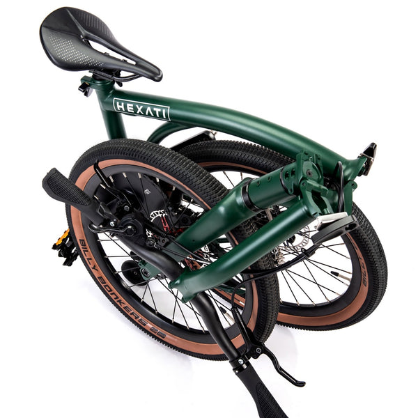 HEXATI T20 ELite – 9.4kg Full‑Aero Titanium Tri‑Fold 20″ Gravel Bike | SRAM Rival AXS 12‑Speed Electronic, Thru‑Axles, Maxxis 20×1.9″ Tires – Ultimate Brompton G Line Alternative