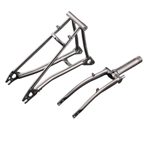 Brompton P Line Titanium Fork, Rear Triangle & Rack Upgrade Kit