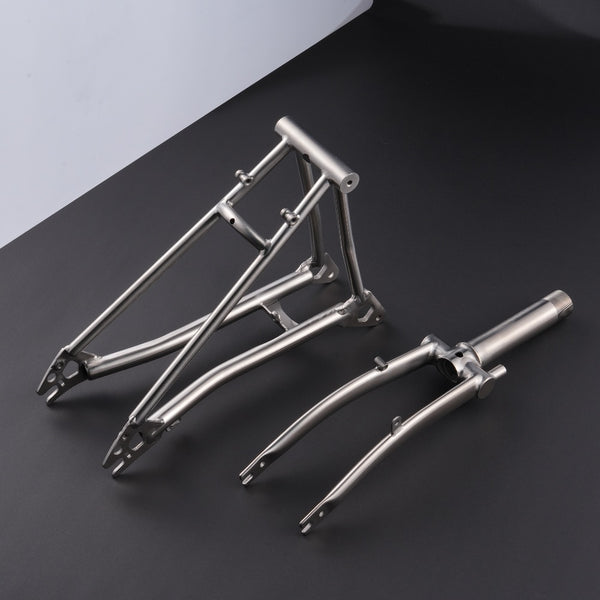 Brompton P Line Titanium Fork, Rear Triangle & Rack Upgrade Kit