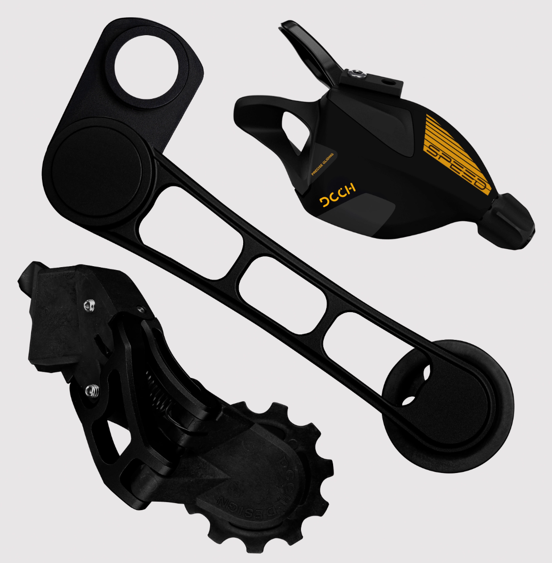 DCCH Expternal 7 Speed Rear Derailleur & Tensioner Upgrade Kit for Brompton & Tri-Fold Bikes