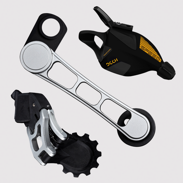 DCCH Expternal 7 Speed Rear Derailleur & Tensioner Upgrade Kit for Brompton & Tri-Fold Bikes