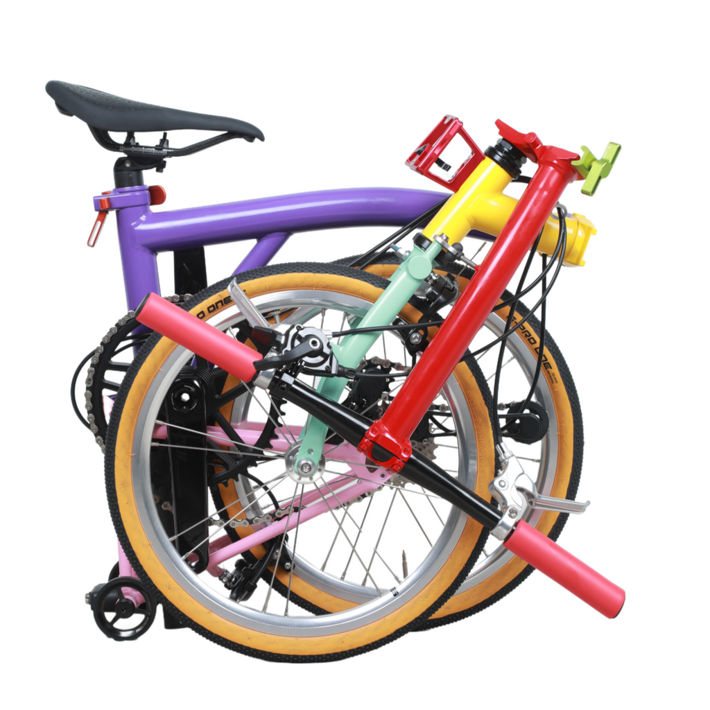 Custom Brompton Color Full aero titanium brompton 16 Inch Bike,Custom Color Titanium 7-Speed ...