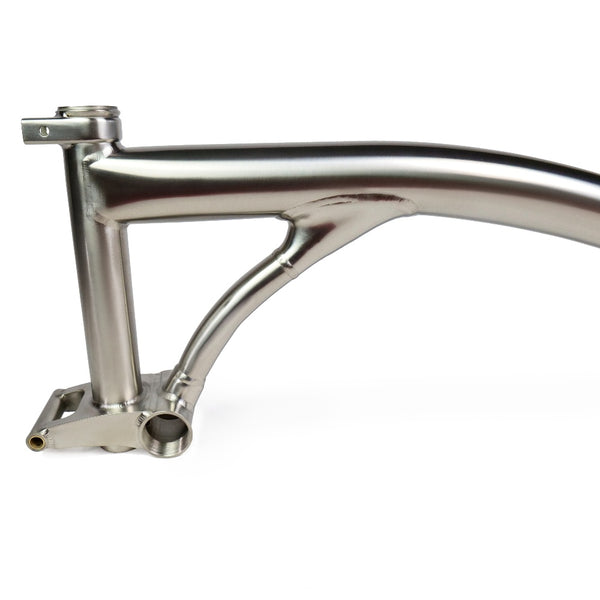 COMEPLAY / HEXATI Ultimate Titanium Brompton T Line Main Frame | 3D Printed Hinge & BB | 1320g Only