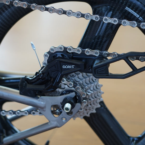 HEXATI T18 ELite – 8.2kg Full-Titanium Tri-Fold Bike  Rim Brake, 7-Speed, 355 Carbon Wheels – T Line Alternative
