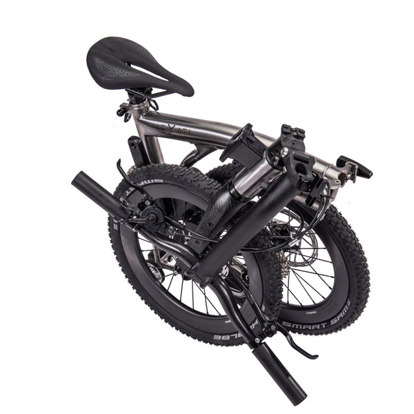 HEXATI T18 ELite – 8.5kg Titanium-Carbon Folding Bike  Shimano 105 11-Speed, Hydraulic Disc Brakes, Carbon Wheels – The Smart T Line Alternative
