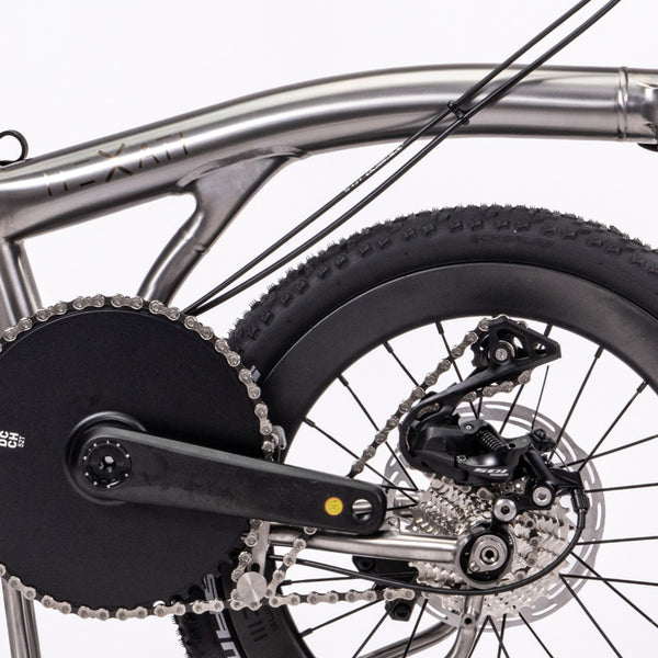 HEXATI T18 ELite – 8.5kg Titanium-Carbon Folding Bike  Shimano 105 11-Speed, Hydraulic Disc Brakes, Carbon Wheels – The Smart T Line Alternative