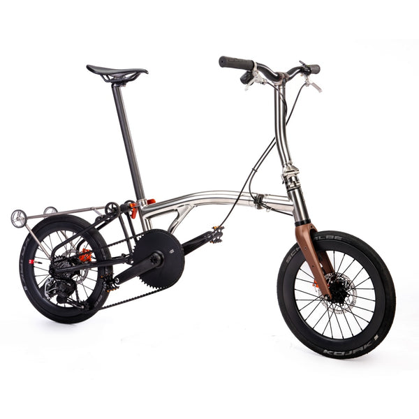Brompton T line alternative wireless titanium bike