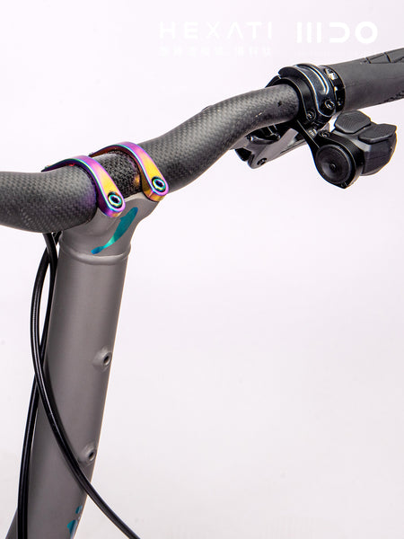 HEXATI T20 ELite Custom Paint – One-of-a-Kind Titanium Gravel Folding Bike