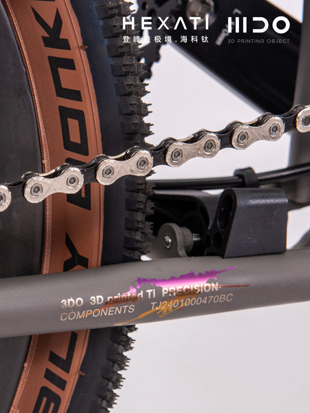 HEXATI T20 ELite Custom Paint – One-of-a-Kind Titanium Gravel Folding Bike