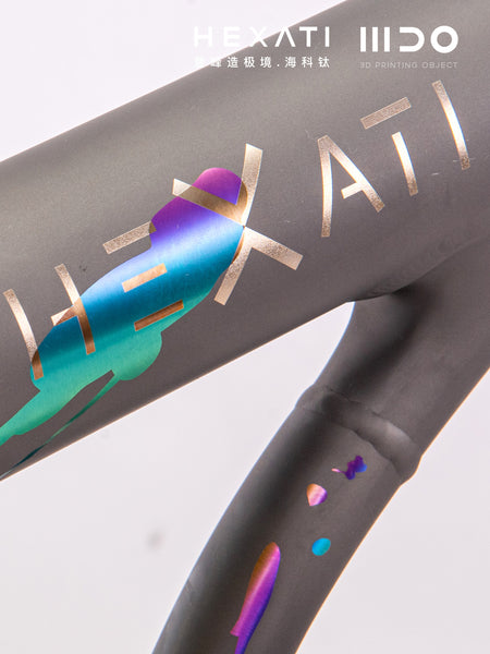 HEXATI T20 ELite Custom Paint – One-of-a-Kind Titanium Gravel Folding Bike