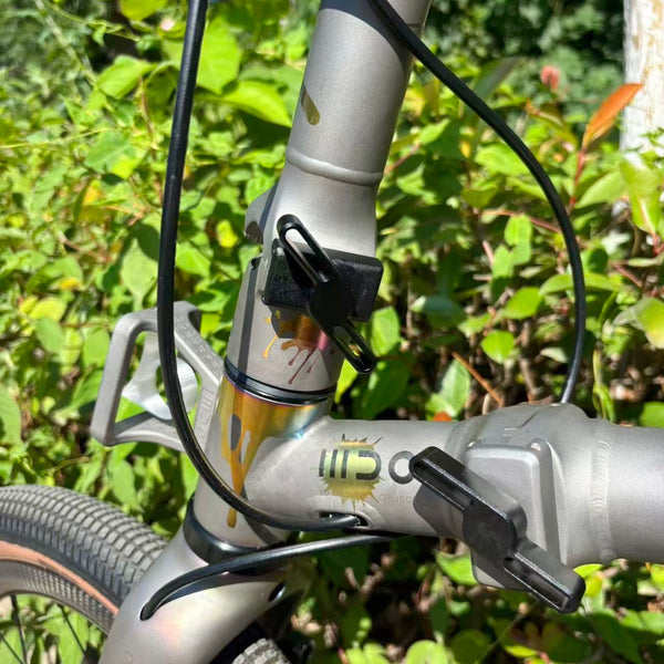 HEXATI T20 ELite Custom Splash – 9.2kg Full-Titanium Gravel Folding Bike with SRAM Rival AXS and titanium cranks