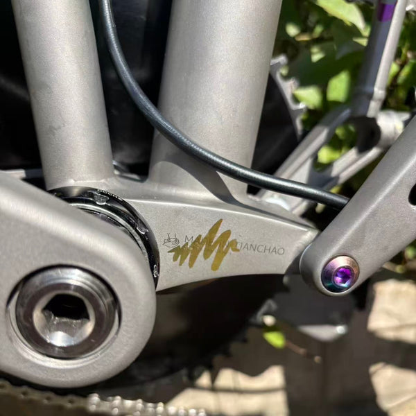 HEXATI T20 ELite Custom Splash – 9.2kg Full-Titanium Gravel Folding Bike with SRAM Rival AXS and titanium cranks