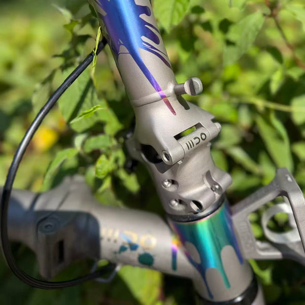 HEXATI T20 ELite Custom Splash – 9.2kg Full-Titanium Gravel Folding Bike with SRAM Rival AXS and titanium cranks