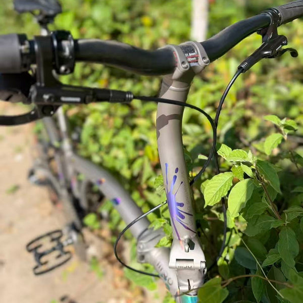 HEXATI T20 ELite Custom Splash – 9.2kg Full-Titanium Gravel Folding Bike with SRAM Rival AXS and titanium cranks