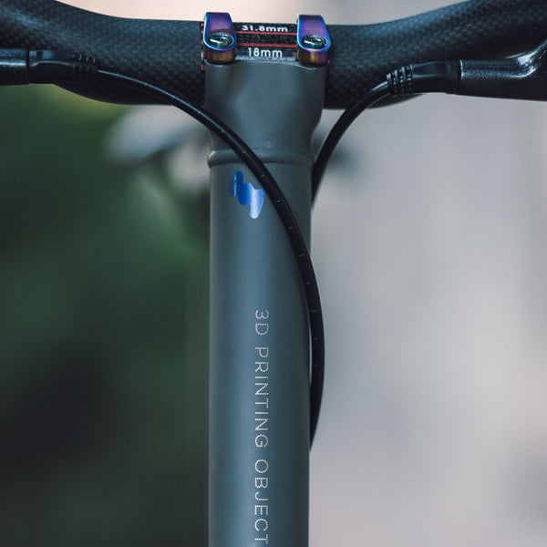 HEXATI T20 ELite Custom Paint – Titanium Gravel Folding Bike--with L-TWOO ER9 wireless groupsets
