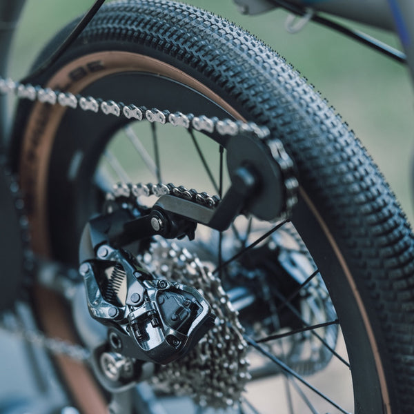 HEXATI T20 ELite Custom Paint – Titanium Gravel Folding Bike--with L-TWOO ER9 wireless groupsets