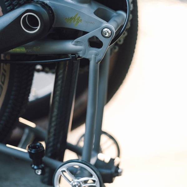 HEXATI T20 ELite Custom Paint – Titanium Gravel Folding Bike--with L-TWOO ER9 wireless groupsets