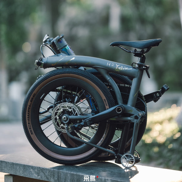 HEXATI T20 ELite Custom Paint – Titanium Gravel Folding Bike--with L-TWOO ER9 wireless groupsets