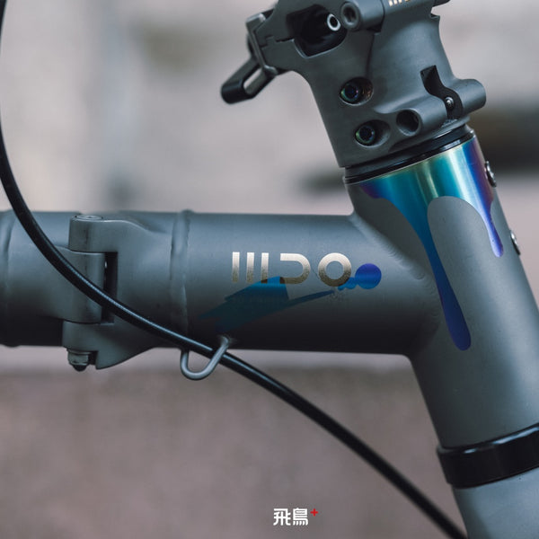HEXATI T20 ELite Custom Paint – Titanium Gravel Folding Bike--with L-TWOO ER9 wireless groupsets