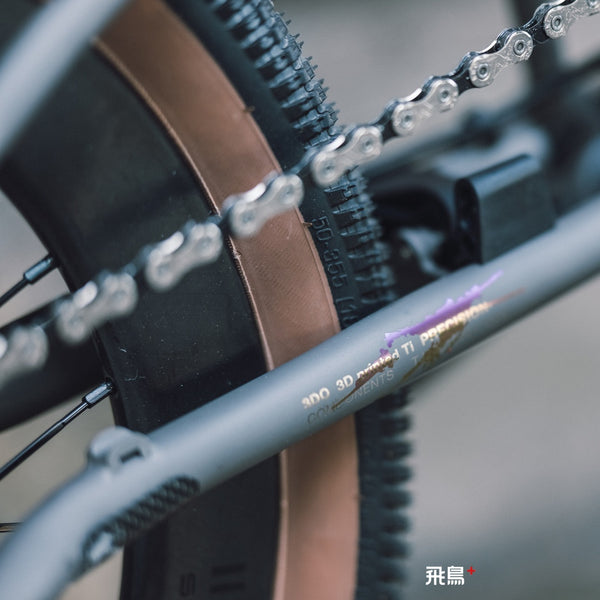 HEXATI T20 ELite Custom Paint – Titanium Gravel Folding Bike--with L-TWOO ER9 wireless groupsets
