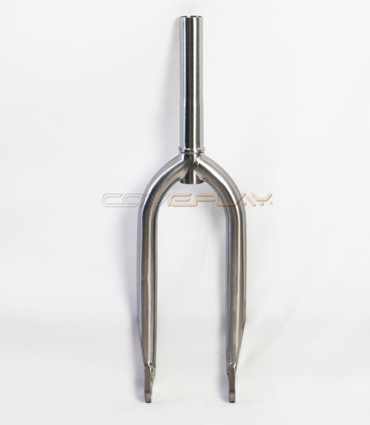 COMEPLAY custom  titanium BMX race forks with thru axle dropouts