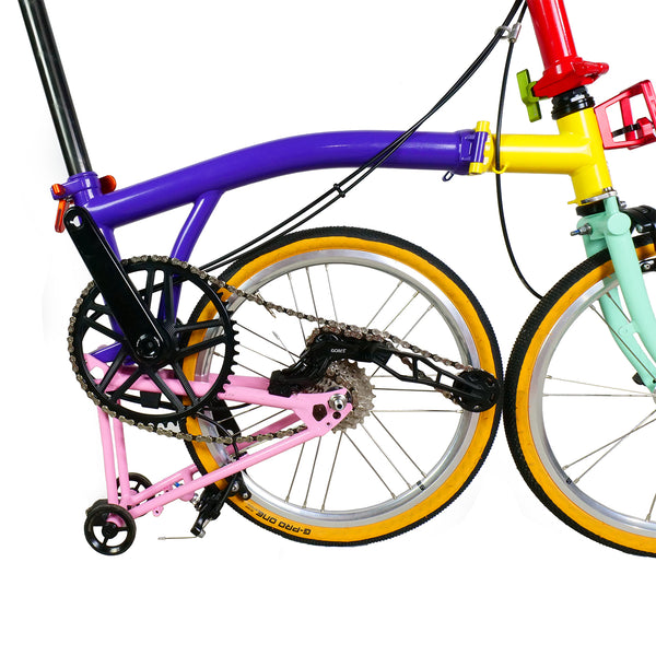 S-ride External 7 Speed Groupset Set transmission system for Brompton A/C/P/T Line Modified Rear Tensioner Shifter Chain Guide Cog Set