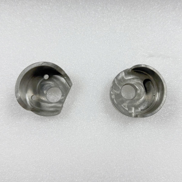 Titanium 38mm Round Thru-Axle Dropouts – 12mm x 1.5 Thread, Grade 5, Flanged