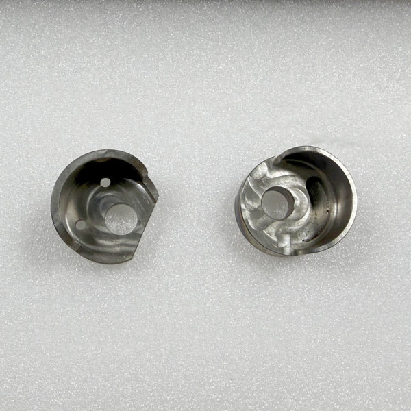 Titanium 38mm Round Thru-Axle Dropouts – 12mm x 1.5 Thread, Grade 5, Flanged