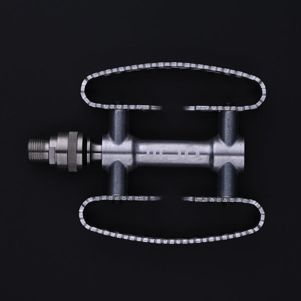 Ultra-Light Double Quick Release Tiny Bubbly Pedals for Brompton G Line 341g – Titanium Spindle, Titanium adapter, Wide Platform
