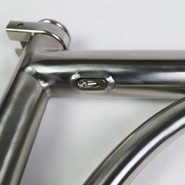 COMEPLAY / HEXATI Ultimate Titanium Brompton G Line Main Frame | 3D Printed Hinge & BB | 1351g Only