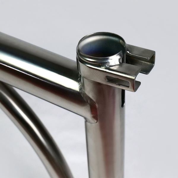 COMEPLAY / HEXATI Ultimate Titanium Brompton G Line Main Frame | 3D Printed Hinge & BB | 1351g Only