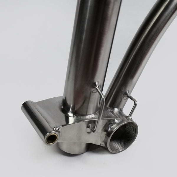 COMEPLAY / HEXATI Ultimate Titanium Brompton G Line Main Frame | 3D Printed Hinge & BB | 1351g Only