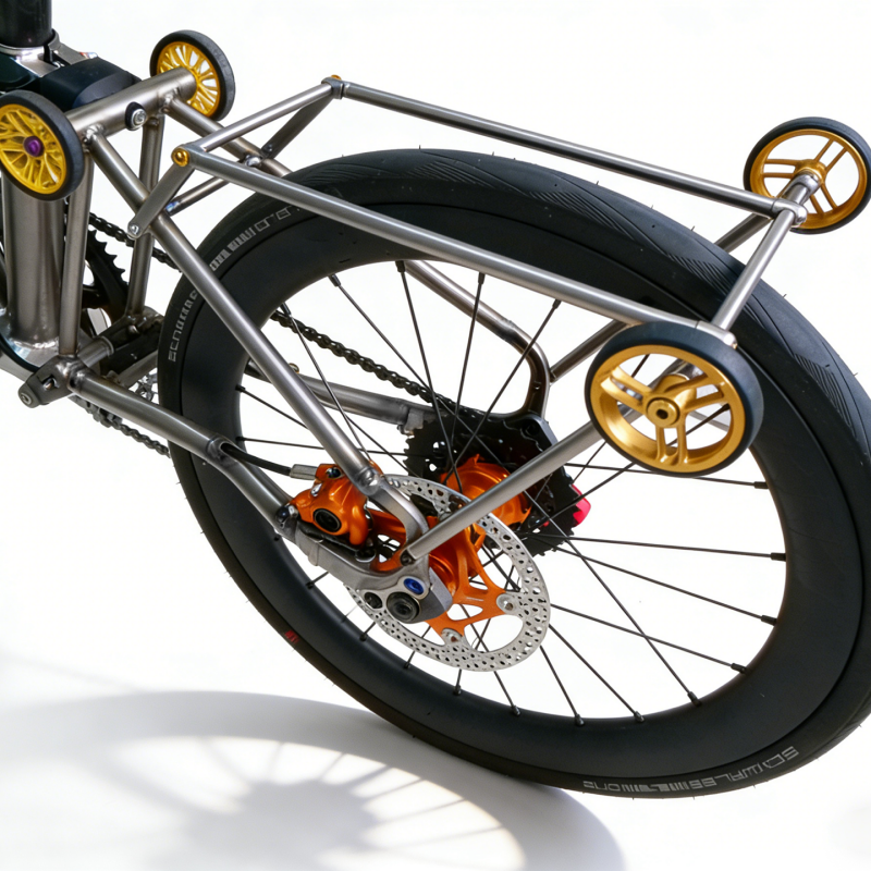 Hexati Ultralight Titanium Rear Rack for Brompton G Line – 240g ...