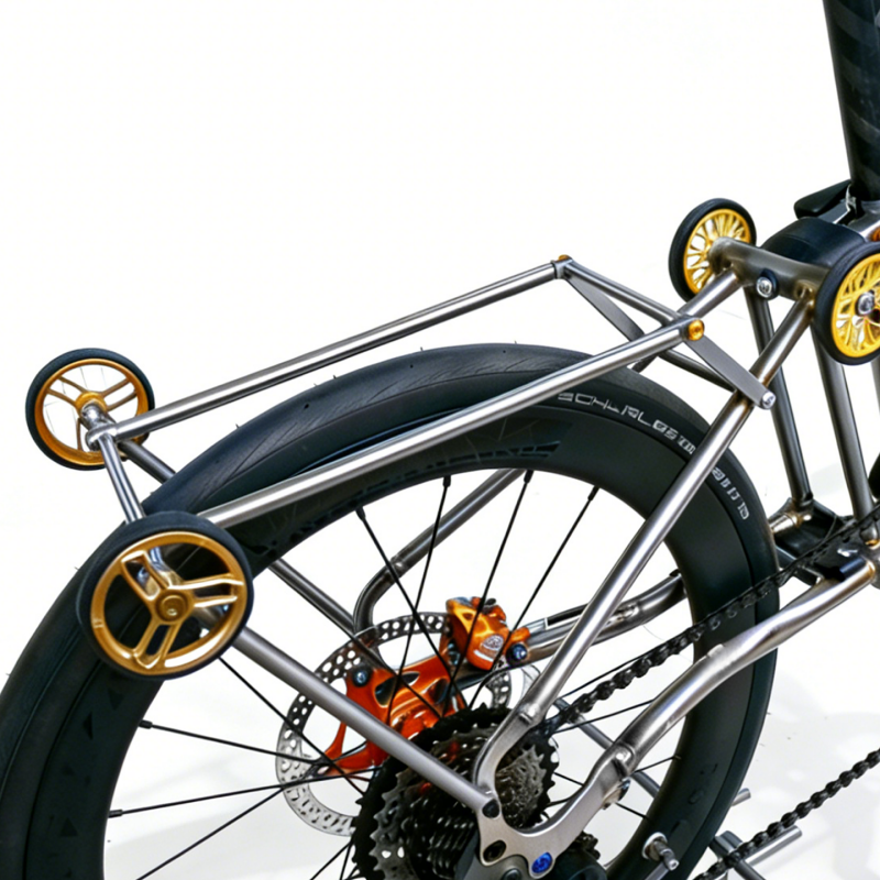 Hexati Ultralight Titanium Rear Rack for Brompton G Line – 240g ...