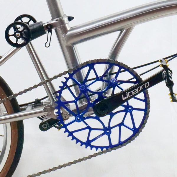 16inch full titanium brompton C line flat disc edition  hub 100/135mm