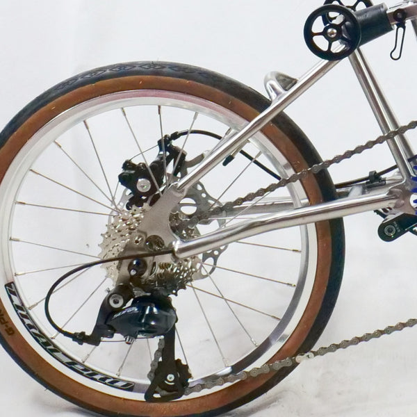 16inch full titanium brompton C line flat disc edition  hub 100/135mm