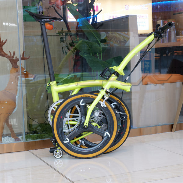 Colorful full titanium Brompton clone comeplete bike